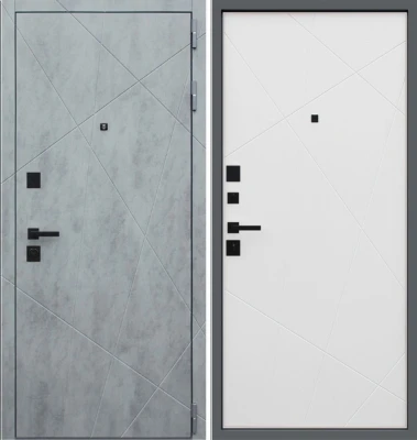 Дверь Дуэт Б белый матовый